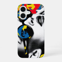 Femme de pop art avec des lunettes de soleil