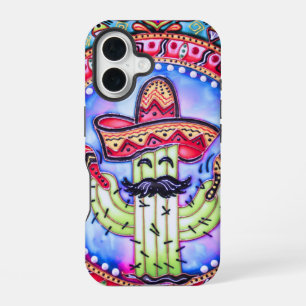 Coque iPhone 16 Fête mexicaine Cinco de Mayo Sombrero Casquette Bl