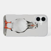 Coque iPhone 16 feuillage au crayon (Verso Horizontal)