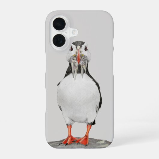 Coque iPhone 16 feuillage au crayon (Verso)