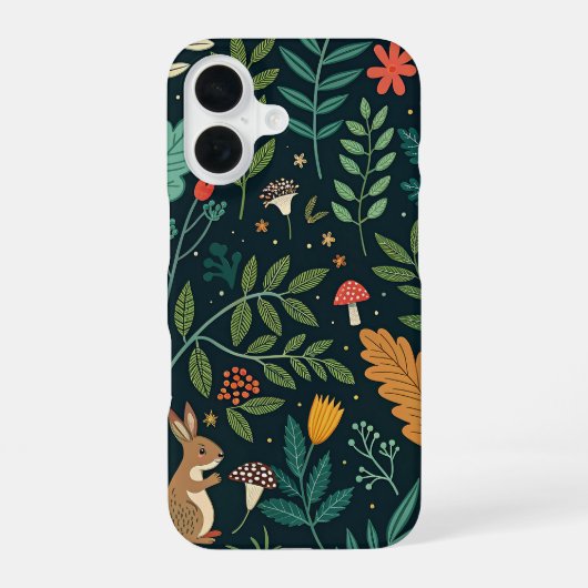 COQUE iPhone 16 FEUILLAGE FORESTIER (Verso)