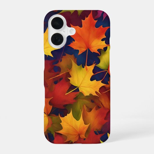 Coque iPhone 16 Feuillage rustique d'automne (Verso)