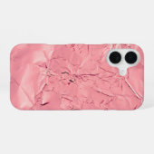 Coque iPhone 16 Feuille rose (Verso Horizontal)