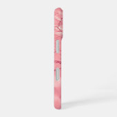 Coque iPhone 16 Feuille rose (Côté droit)