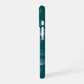 Coque iPhone 16 Feuilles Art déco (Côté gauche)