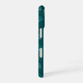 Coque iPhone 16 Feuilles Art déco (Côté droit)