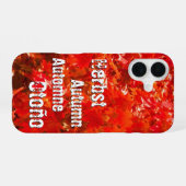Coque iPhone 16 Feuilles d'automne (Verso Horizontal)