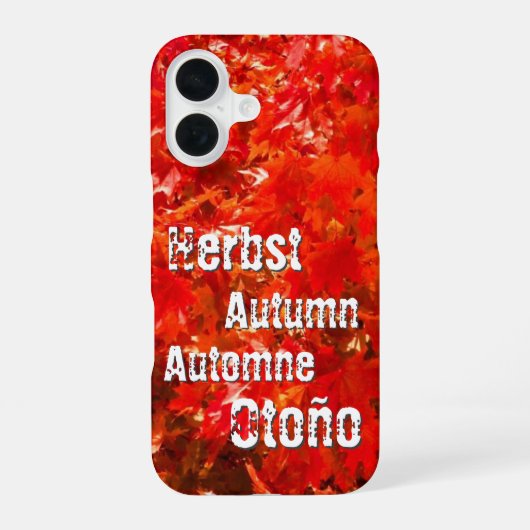 Coque iPhone 16 Feuilles d'automne (Verso)