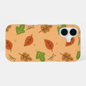Coque iPhone 16 Feuilles d'automne (Verso Horizontal)