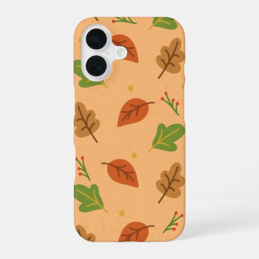 Coque iPhone 16 Feuilles d'automne (Verso)