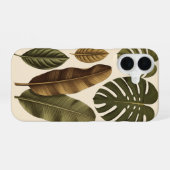 Coque iPhone 16 Feuilles Tropicales Vintage (Verso Horizontal)