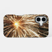Coque iPhone 16 Feux d'artifice (Verso Horizontal)
