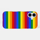 Coque iPhone 16 Fierté arc-en-ciel (Verso Horizontal)