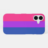 Coque iPhone 16 Fierté bisexuelle (Verso Horizontal)