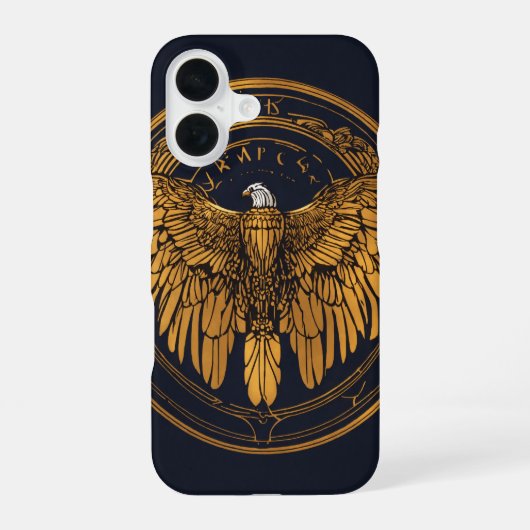 Coque iPhone 16 fierté de l'aigle américain (Verso)