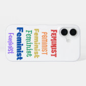 Coque iPhone 16 fierté féministe (Verso Horizontal)