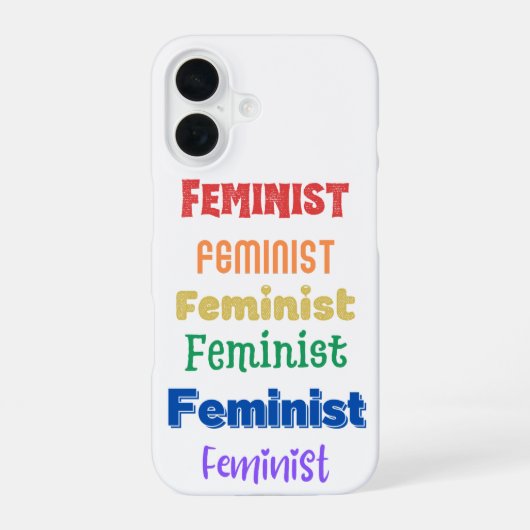Coque iPhone 16 fierté féministe (Verso)
