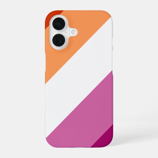 Coque iPhone 16 Fierté lesbienne (Verso)