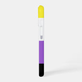 Coque iPhone 16 Fierté non binaire (Côté gauche)