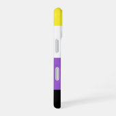 Coque iPhone 16 Fierté non binaire (Côté droit)