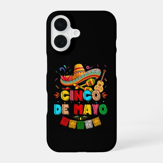 Coque iPhone 16 Fiesta Cinco de Mayo (Verso)