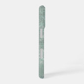 Coque iPhone 16 Fille Mint Glitzy Sparkle (Côté droit)