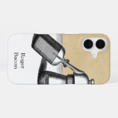 Coque iPhone 16 Fiole d'alambic d'alchimie avec nom (Verso Horizontal)