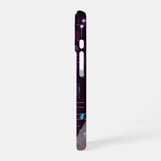 Coque iPhone 16 Fireworks Display: Abstract Art (Côté gauche)