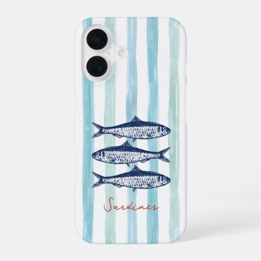Coque iPhone 16 Fishman Core Sardines (Verso)