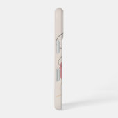 Coque iPhone 16 Flamant en fleurs (Côté droit)
