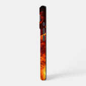 Coque iPhone 16 Flames rouges (Côté gauche)