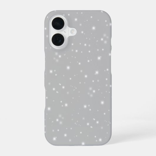 Coque iPhone 16 Flamme gris argenté (Verso)