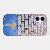 Coque iPhone 16 Flèche jaune (Verso Horizontal)