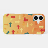 Coque iPhone 16 Flèches Rétro Pixel (Verso Horizontal)
