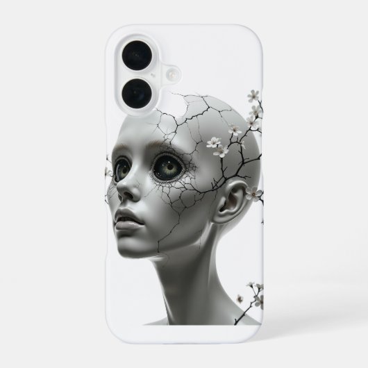 Coque iPhone 16 Fleur Brisée (Verso)