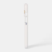 Coque iPhone 16 Fleur de Brume Bleue (Côté gauche)