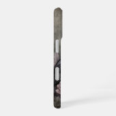 Coque iPhone 16 Fleur de corbeau gothique (Côté droit)