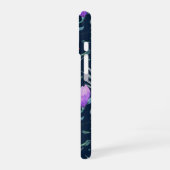 Coque iPhone 16 Fleur de minuit (Côté gauche)