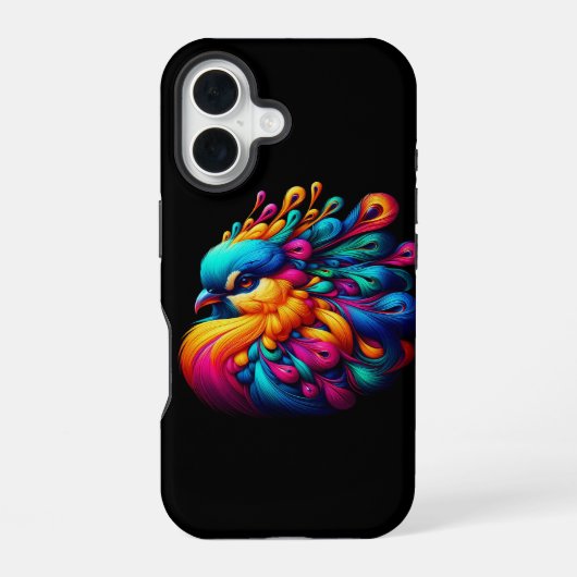 Coque iPhone 16 Fleur de Phénix (Verso)