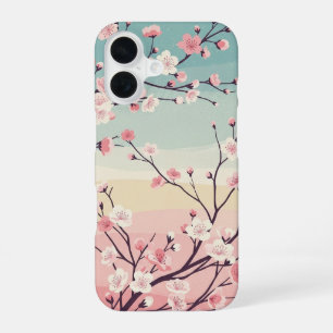 Coque iPhone 16 Fleur de Sakura Vintage