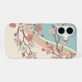 Coque iPhone 16 Fleur de Sakura Vintage (Verso Horizontal)