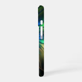 Coque iPhone 16 Fleur d'Imaginaire lumineux, Fractale Abstraite co (Côté gauche)