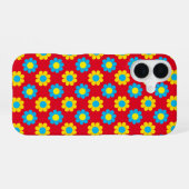 Coque iPhone 16 Fleur Pop Power (Verso Horizontal)