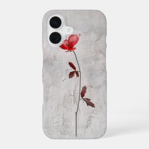 Coque iPhone 16 Fleur sauvage minimaliste