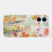 Coque iPhone 16 Fleur Sauvage Vibrante (Verso Horizontal)