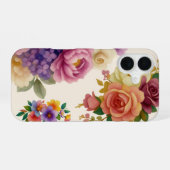 Coque iPhone 16 Fleurs Aquarelle (Verso Horizontal)
