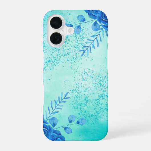 Coque iPhone 16 Fleurs aquarelles de cerisier | (Verso)