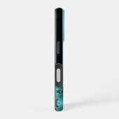 Coque iPhone 16 Fleurs Art Déco de style rétro (Côté droit)
