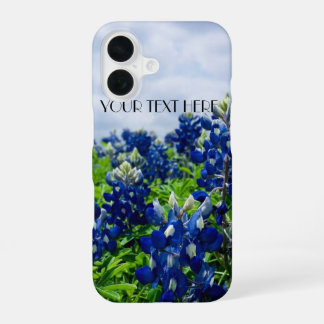 Coque iPhone 16 Fleurs bleues de lupins Bluebonnets Texas 