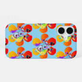 Coque iPhone 16 Fleurs cardiaques (Verso Horizontal)